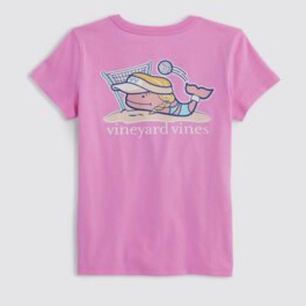 NWT Vineyard Vines Kids Pink volleyball pocket tee T-Shirt, toddler 2T